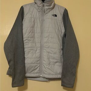 The North Face Gray Quilted Varsity Jacket